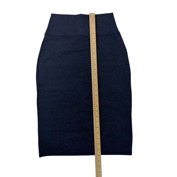 Aerie Offline The Hugger High Rise Blue Midi Skirt Small Real Good Soft Stretch - Picture 11 of 11